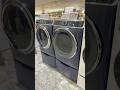 GE General Electric profile front load washer and gas dryer blue