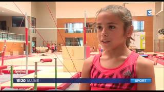 Rose, 11 ans, vice-championne de France de gymnastique! Resimi