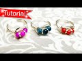 Tutorial  make this triple bead wire wrapped ring