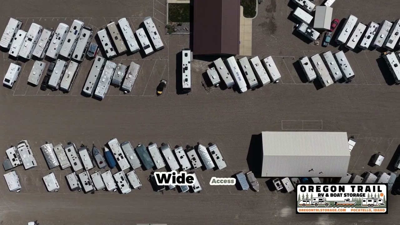 Aerial view of Oregon Trail RV and Boat Storage