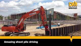 DM Breaker Equipment - Amazing sheet pile driving screenshot 4