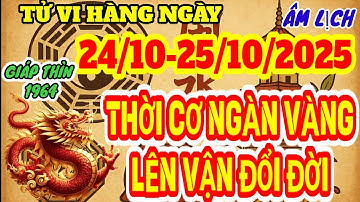 HAI NGÀY TRỜI ĐỊNH ! GIÁP THÌN 1964  NGÀY  24 , 25  THÁNG 10 ÂM QUÝ NHÂN CHỈ ĐIỂM PHÁT TÀI PHÁT LỘC