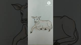 How to draw a cow step by step #art #trending #shortsvideo #shortsfeed #shorts #youtubeshorts