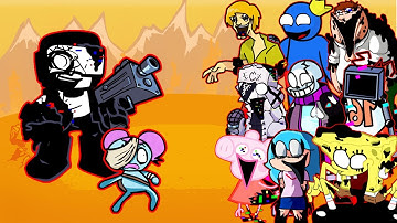 FNF - Hgu (V5) But All Pibby Characters Sings It 🎤 (Every Turn a Different Character Sings)