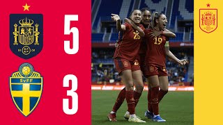 Resumen | España 5-3 Suecia | UEFA Women's Nations League | Jornada 6 | 🔴 SEFUTBOL image