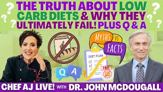 THE TRUTH ABOUT LOW CARB DIETS AND WHY THEY ULTIMATELY FAIL WITH JOHN MCDOUGALL, M.D. +  Q & A
