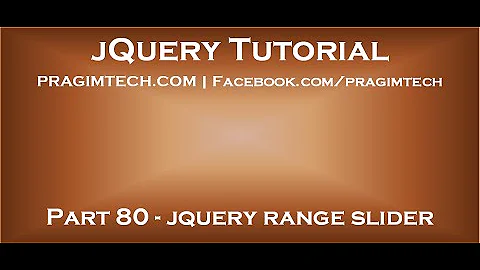 jquery range slider