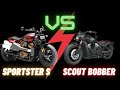 Harleydavidson sportster s vs indian scout bobber  clash of the cruisers