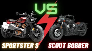 Harley-Davidson Sportster S Vs Indian Scout Bobber - Clash of the Cruisers