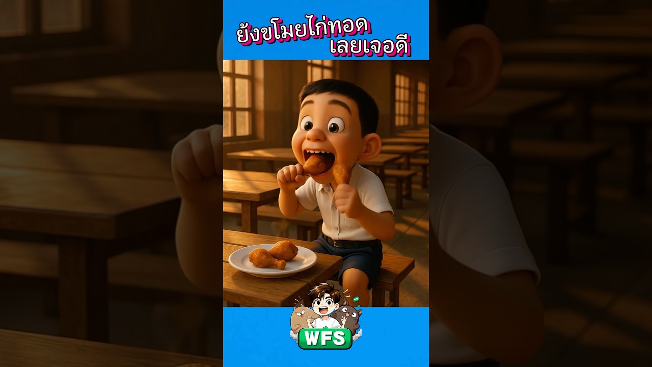 ย้งขโมยไก่ทอดเลยเจอดี #horror #cartoon #การ์ตูน #หลอน