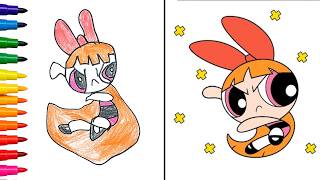 🎀✨ How to Draw The Powerpuff Girls 🌟 | Fun &amp; Easy Art Lesson for Kids 💖🎨