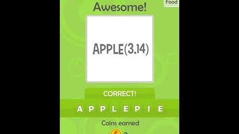 Plexiword Food Theme Pack Level 1-27 Answers2991