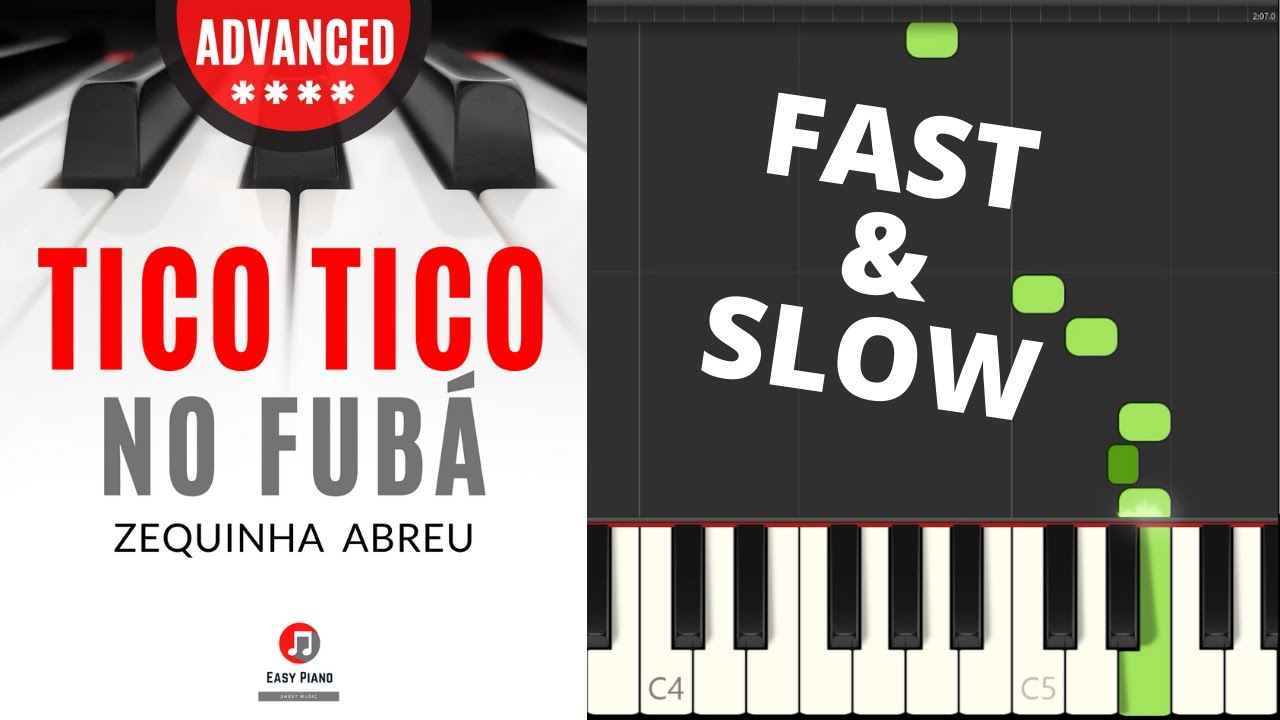 Tico Tico no Fuba I Zequinha de Abreu I Piano Sheet Music for Advanced Pianists I Tutorial I SLOW Tico Tico no Fuba I Zequinha de Abreu I Piano Sheet Music for Advanced Pianists I Tutorial I SLOW