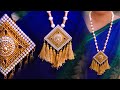 Paper NECKLACE | Made up of paper | handmade jewelry | DIY | 5 min craft | Art with Creativity