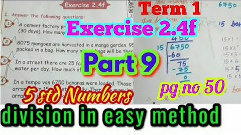 5 std Maths-(unit 2)Numbers - exercise 2.4f(1to4 word problem)-part 9-pgno 50-Term  1-New syllabus