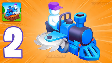 Train Miner Gameplay Walkthrough Part 2 - Tutorial Mining Gem And Gold (Android,iOS)