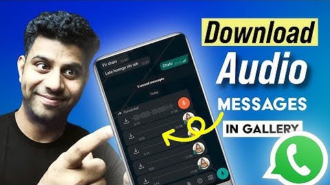How To Download Whatsapp Audio | Whatsapp Audio kaise save kare in files