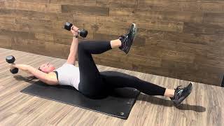 Celebrity Dumbbell Dead Bug Wealth