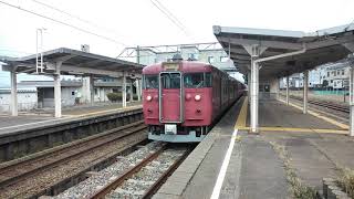 415系800番台が津幡駅を発車PART29