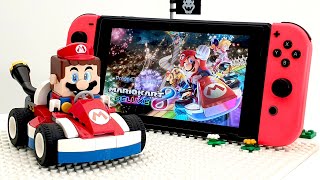 If LEGO Super Mario entered the Mario Kart 8 Nintendo game, would he win?