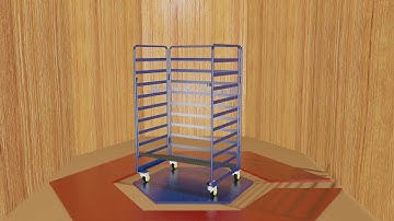 L frame roll container