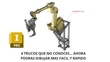 Tutorial de Autodesk Inventor en español para principiantes. 4 TRUCOS de dibujar fácil y rápido