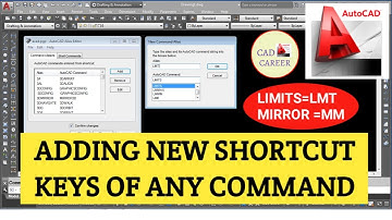 How to add New Shortcut keys of any command in Autocad | Customize shortcut keys of autocad commands