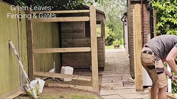 A quick time-lapse of the team installing a gate and fencing in Dormansland West Sussex.