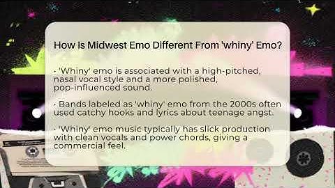 How Is Midwest Emo Different From 