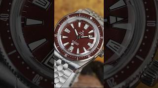 The Yema Superman Skin Diver is retro and modern with a micro rotor movement.  #superman