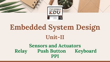 Sensors and Actuators | Relay | Push Button | Keyboard | PPI