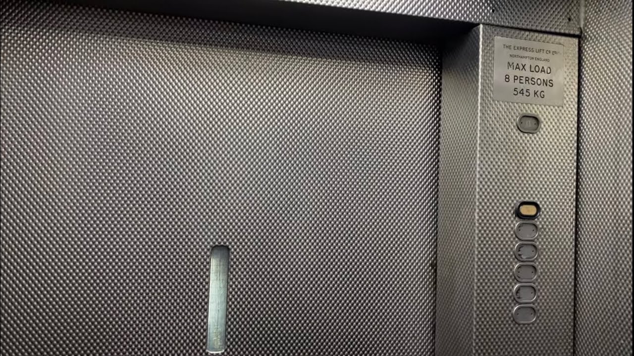 EPIC & GROTTY! 1957 ORIGINAL Express lifts @ a Tower block in London