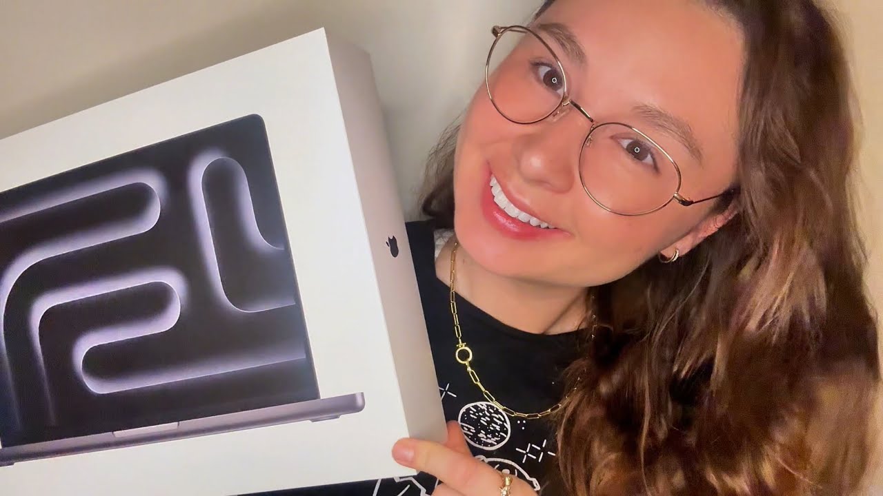 ASMR unboxing MacBook Pro M4 💻👩‍💻🎁