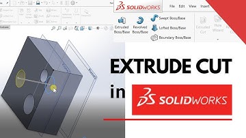 SolidWorks, Use of Extrude cut Command #cad #solidworks #mechanicalengineering #designengineer