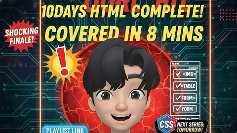 HTML Basics Full Course in 8 Minutes | Learn HTML Basics FAST #tech #technology #youtube #fyp