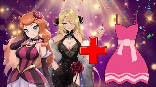//Pokegirls in Party Dress// Pokemon Anime Status #pokemon