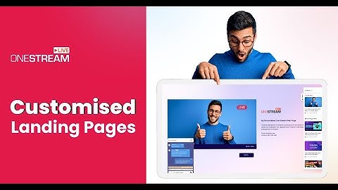 How to use Live Spaces to create landing page personalized for live streaming?