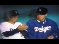 Hideo nomo  ismael valdes goof on each other in dodgers dugout