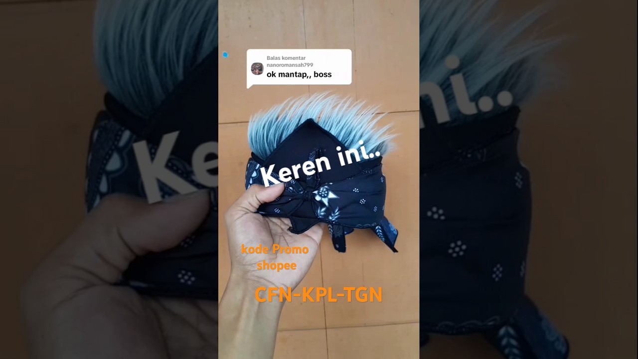 udeng rambut palsu viral