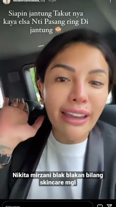 nikita mirzani blak blakan soal skincare yg  lagi rameh