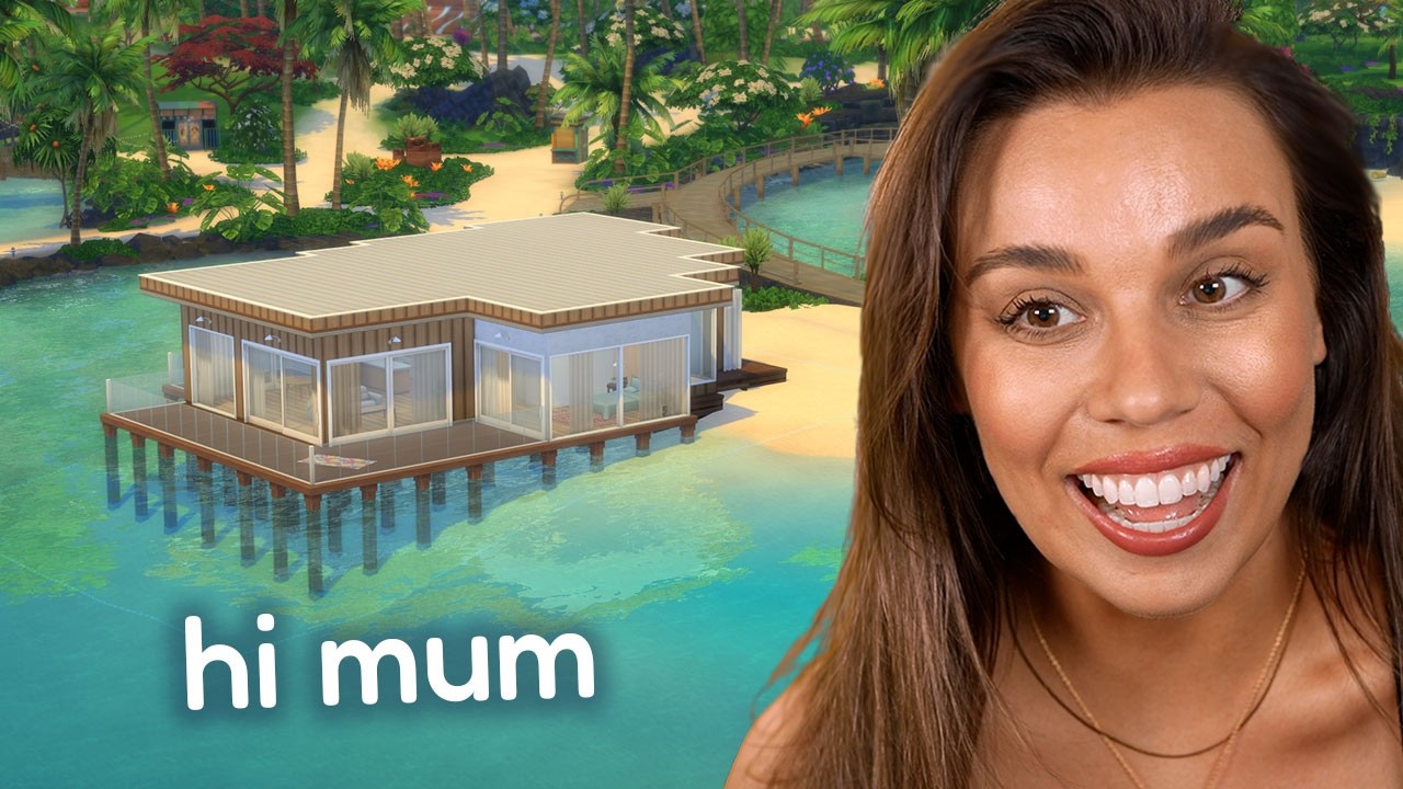 Building a house for my mum in The Sims!