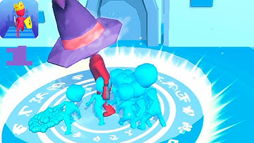 Crowd Clash 3D - Gameplay Walkthrough Part 1 Levels 1- 5 (Android, iOS)