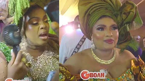 Omo! See What Eniola Badmus & Laide Bakare Did at  Priscilla Ojo & Juma Jux’s Wedding