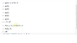 Functions in Mathematica