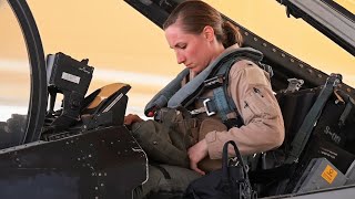 F-16 Pilot Capt Megan Langas Performs Intense Pre-Flight Checks Engine Start and Thunderous Takeoff