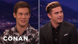 Adam DeVine: I’m A Treasure Troll Next To Zac Efron | CONAN on TBS