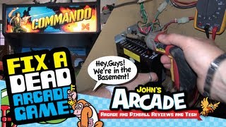 How to fix a dead arcade game #1 - Troubleshooting a Craigslist purchase - Data East Commando