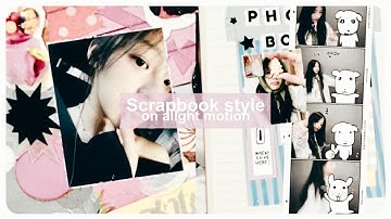 PNG/scrapbook transition tutorial on Alight Motion