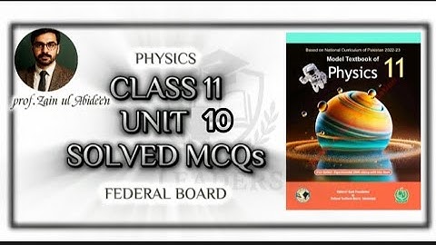 Solved MCQs | Chapter 10: Electrostatics | Class 11 Physics | Federal Board | #mcqs #unit10