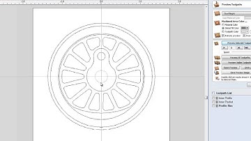 Vectric V8 Tutorials - Loco Wheel 2D Toolpathing
